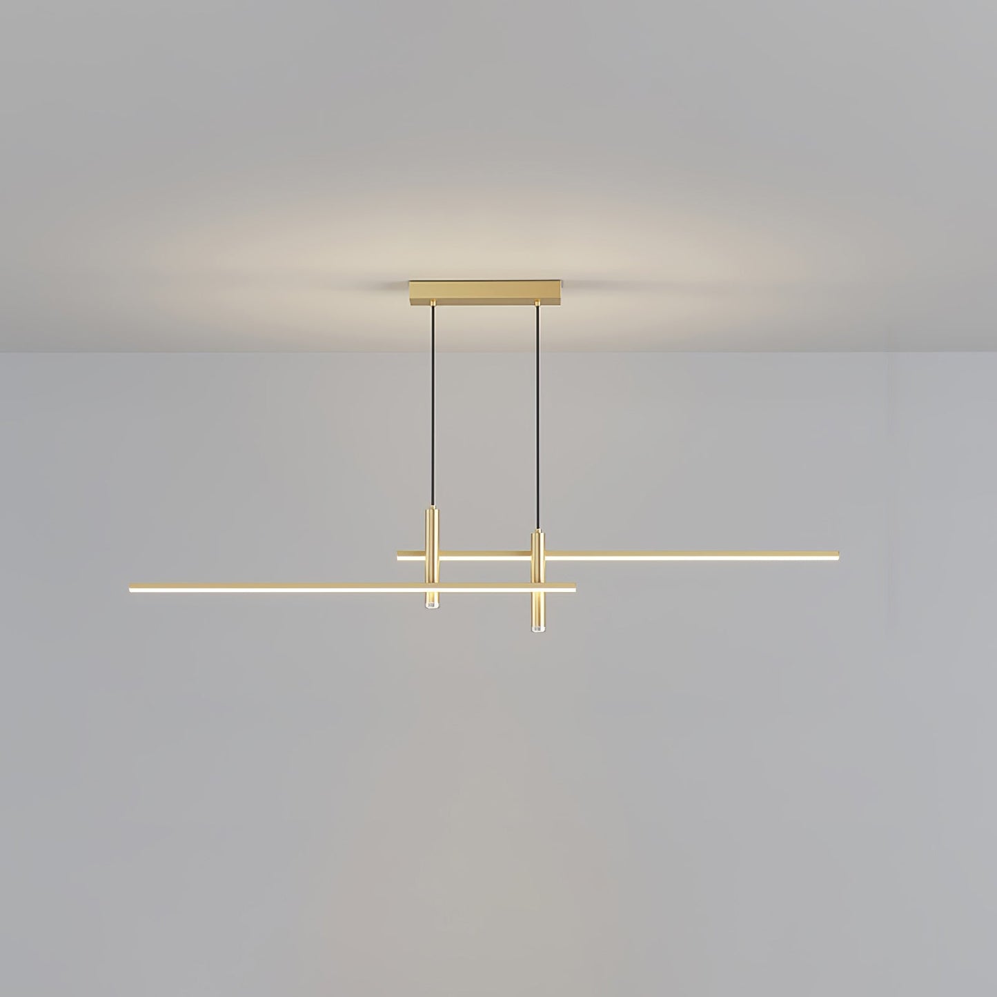 Hanglamp Minimalistisch LED Dimbaar met Kruisvormige Lijnstructuur en Verstelbare Hoogte