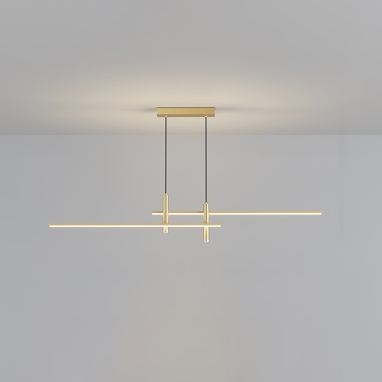 Hanglamp Minimalistisch LED Dimbaar met Kruisvormige Lijnstructuur en Verstelbare Hoogte