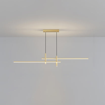 Hanglamp Minimalistisch LED Dimbaar met Kruisvormige Lijnstructuur en Verstelbare Hoogte