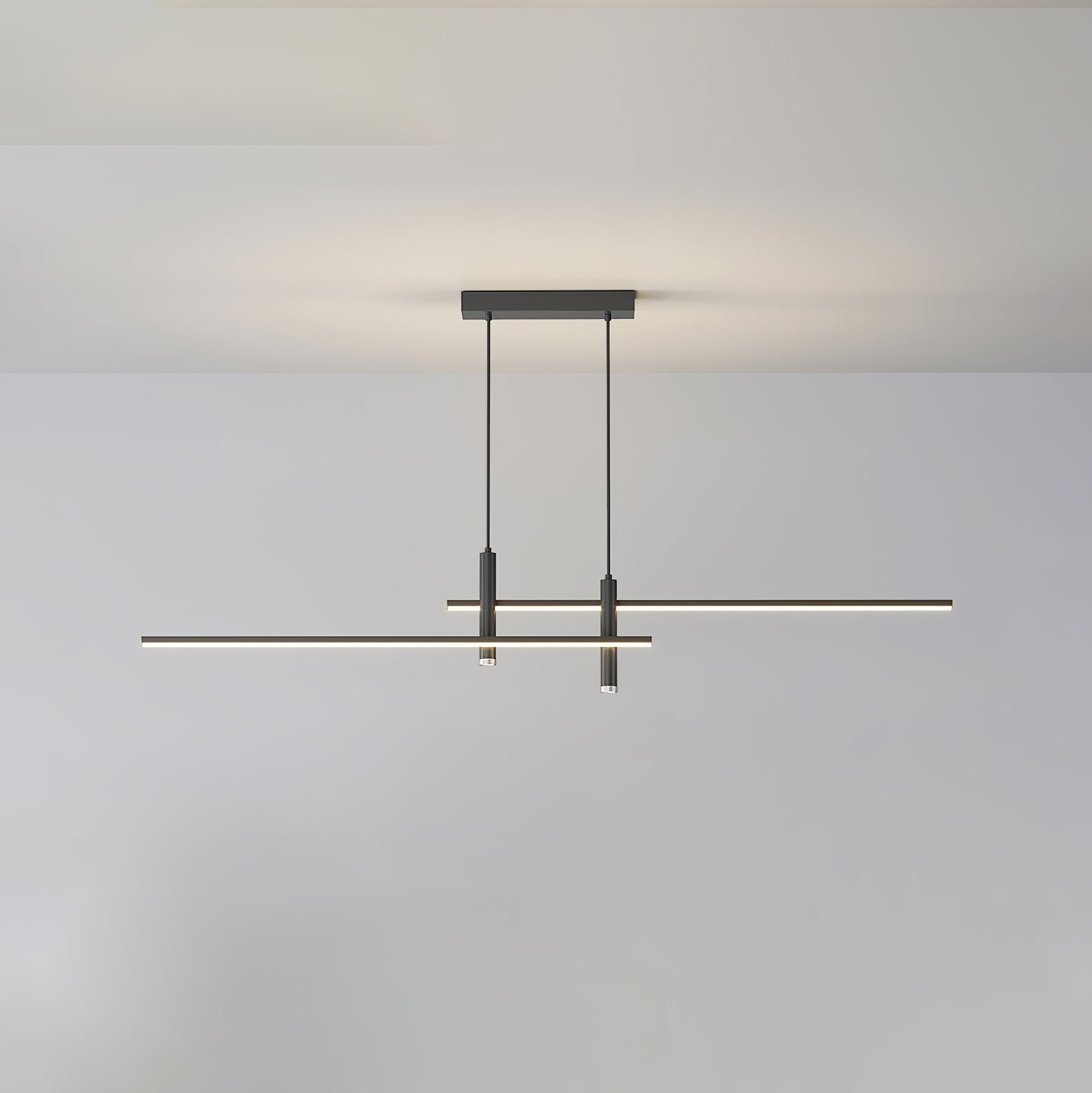 Hanglamp Minimalistisch LED Dimbaar met Kruisvormige Lijnstructuur en Verstelbare Hoogte