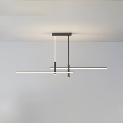 Hanglamp Minimalistisch LED Dimbaar met Kruisvormige Lijnstructuur en Verstelbare Hoogte