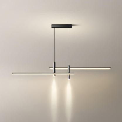 Hanglamp Minimalistisch LED Dimbaar met Kruisvormige Lijnstructuur en Verstelbare Hoogte