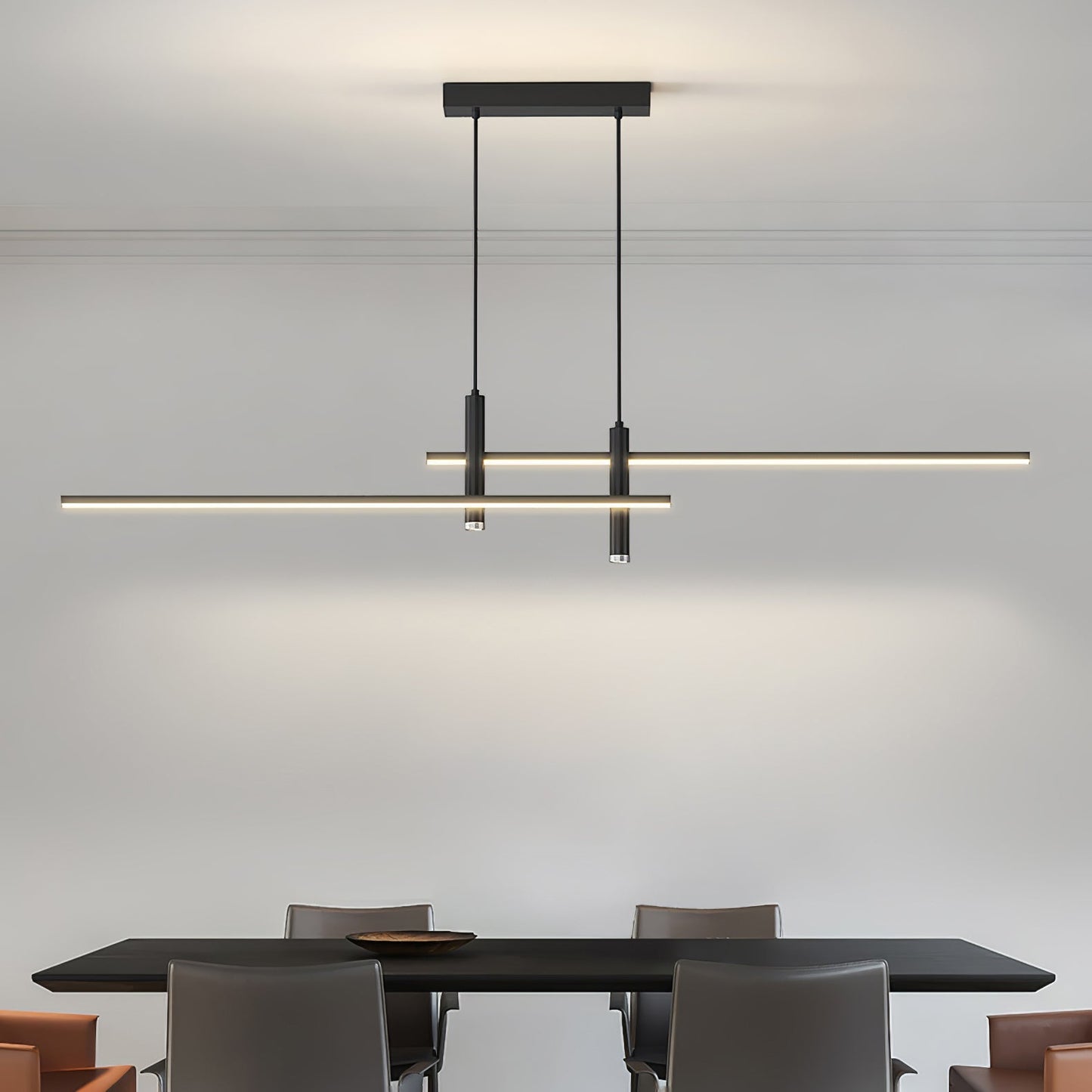 Hanglamp Minimalistisch LED Dimbaar met Kruisvormige Lijnstructuur en Verstelbare Hoogte