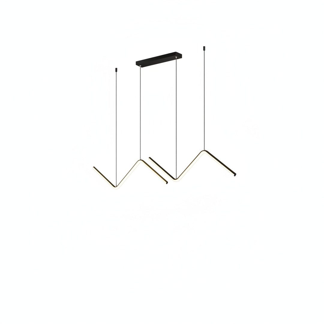 Hanglamp Minimalistisch LED met Golvend Zigzag Design en Verstelbare Hoogte