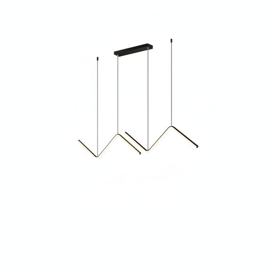 Hanglamp Minimalistisch LED met Golvend Zigzag Design en Verstelbare Hoogte