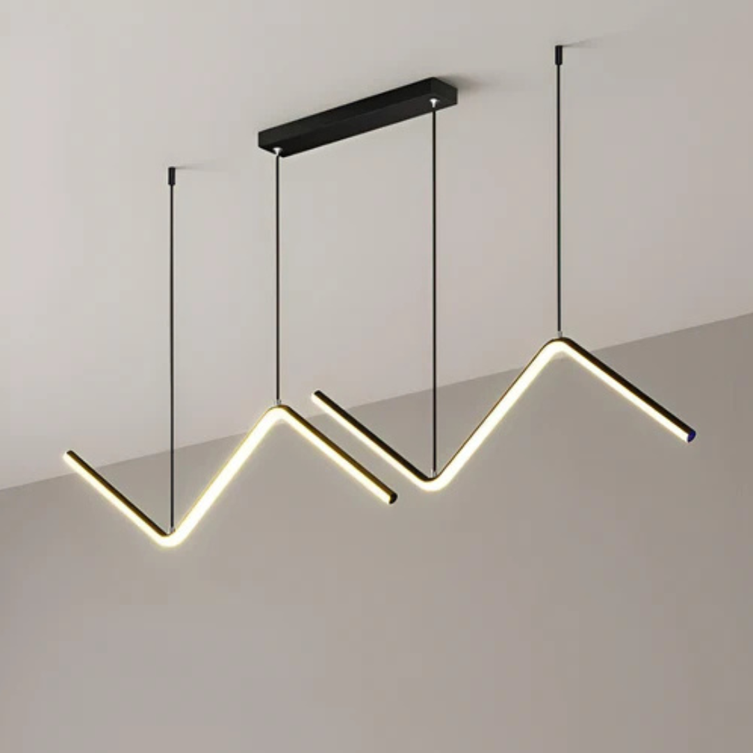 Hanglamp Minimalistisch LED met Golvend Zigzag Design en Verstelbare Hoogte