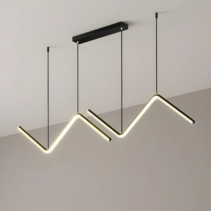 Hanglamp Minimalistisch LED met Golvend Zigzag Design en Verstelbare Hoogte