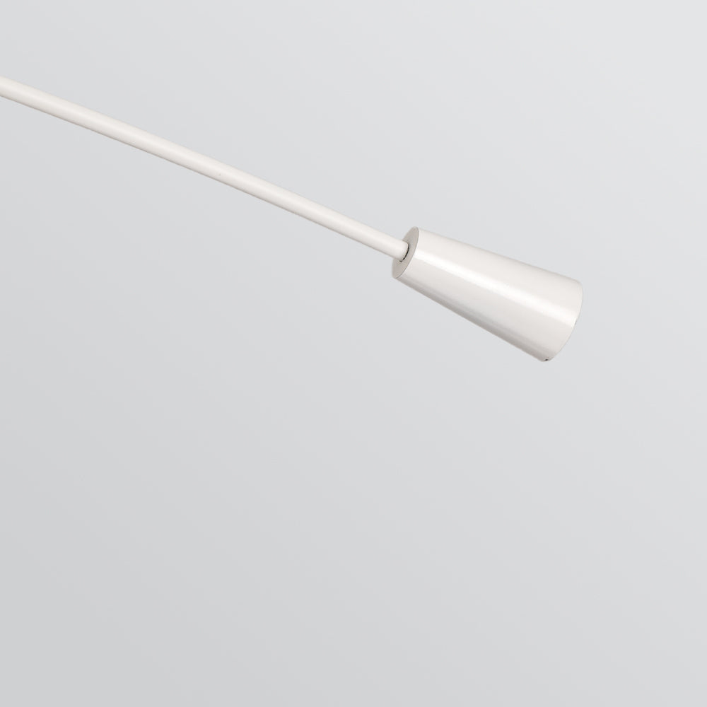 Hanglamp Minimalistisch met Gebogen Arm en Schijfvormige Kap