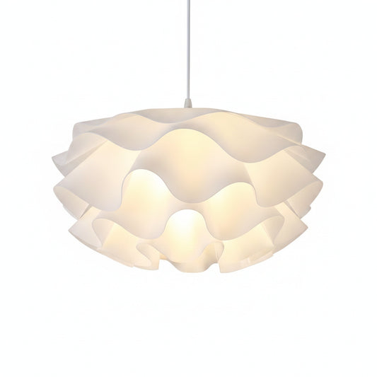 Hanglamp Minimalistisch met Golvende Bloemvormige Kap en Verstelbare Hoogte