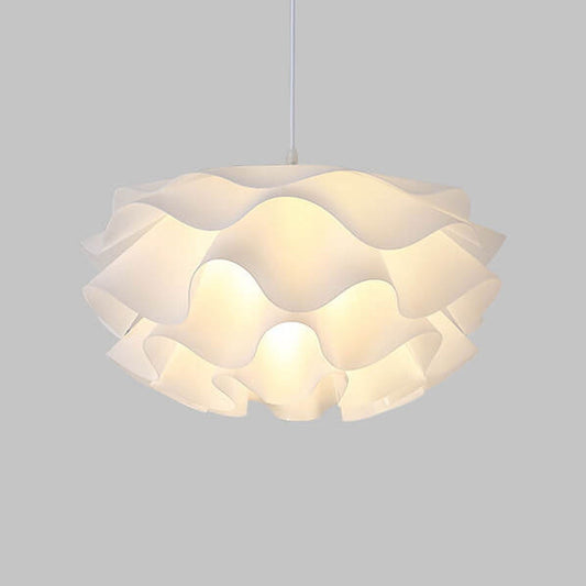 Hanglamp Minimalistisch met Golvende Bloemvormige Kap en Verstelbare Hoogte