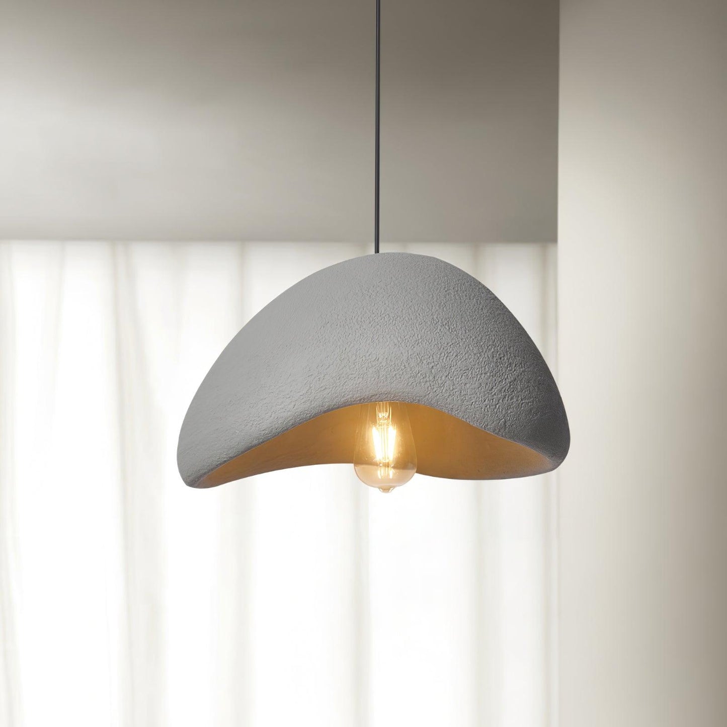 Hanglamp Minimalistisch met Organische Koepelvorm en Verstelbare Hoogte