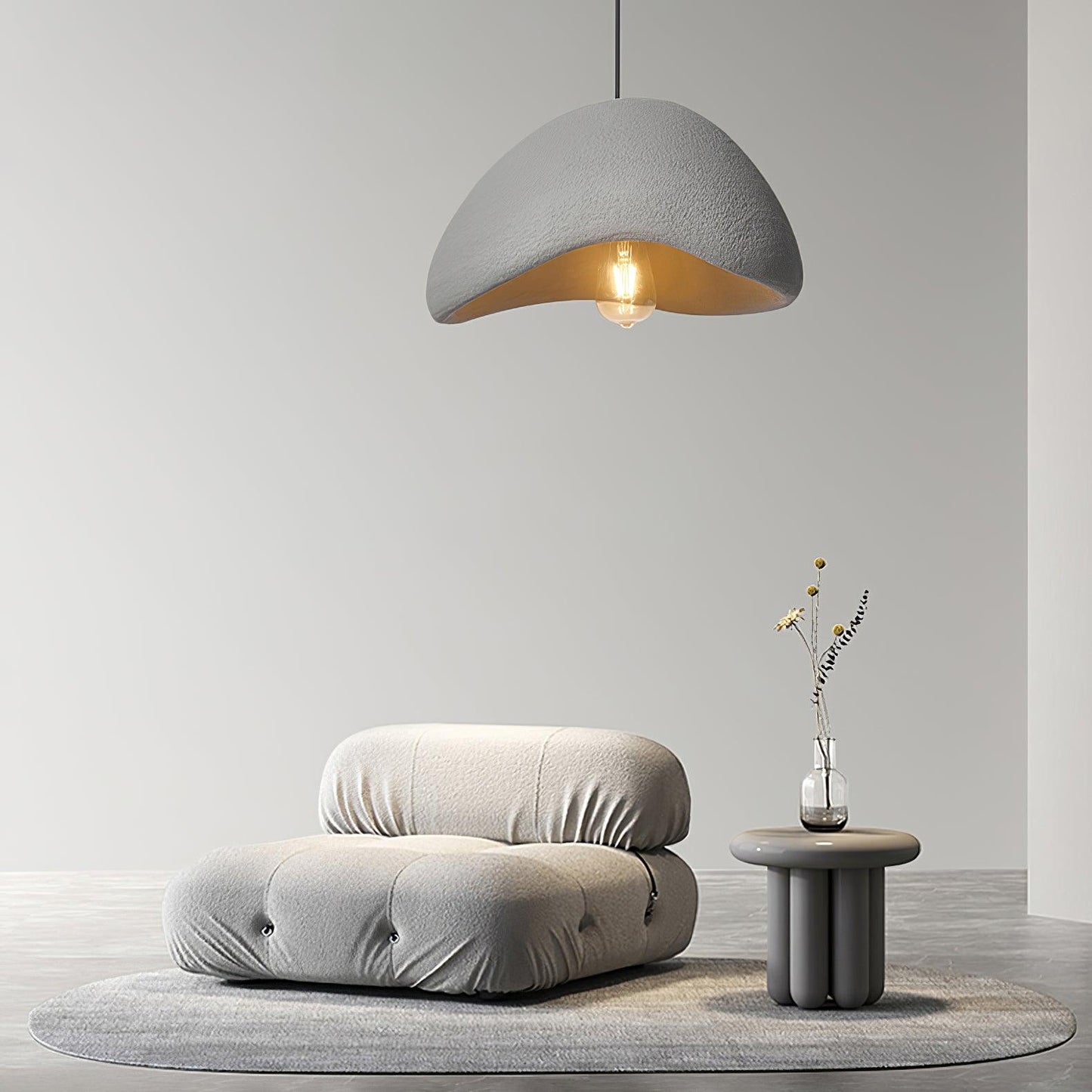 Hanglamp Minimalistisch met Organische Koepelvorm en Verstelbare Hoogte ##POS:4##