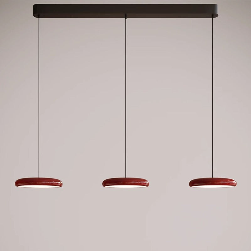 Hanglamp Minimalistisch met Ronde Schijfkap en Verstelbare Hoogte