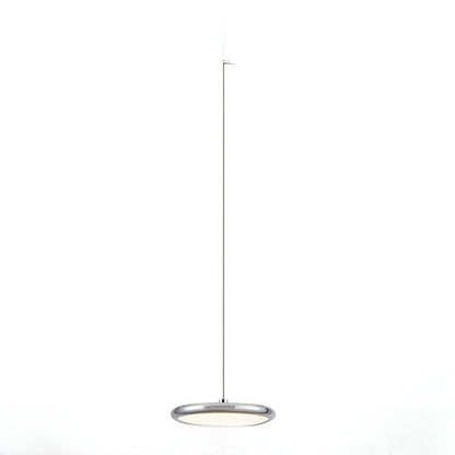 Hanglamp Minimalistisch met Ronde Schijfkap en Verstelbare Hoogte