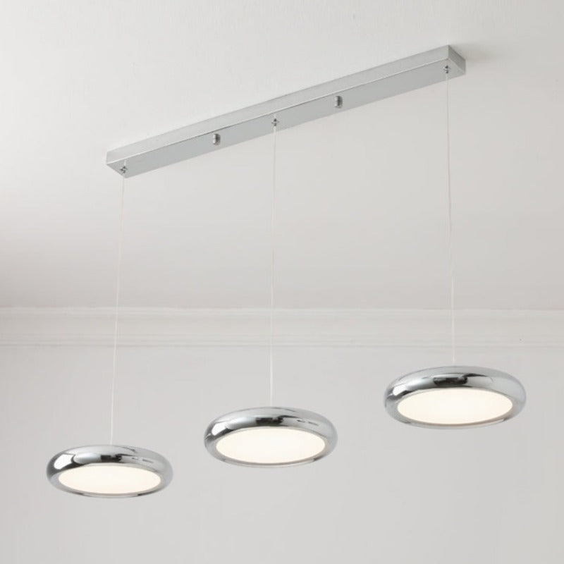 Hanglamp Minimalistisch met Ronde Schijfkap en Verstelbare Hoogte