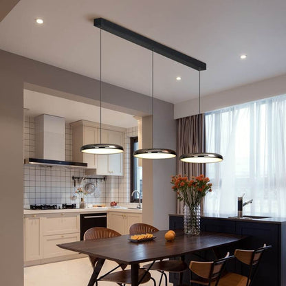 Hanglamp Minimalistisch met Ronde Schijfkap en Verstelbare Hoogte