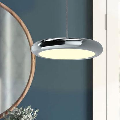 Hanglamp Minimalistisch met Ronde Schijfkap en Verstelbare Hoogte