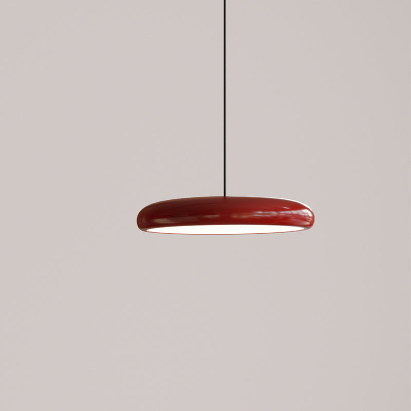 Hanglamp Minimalistisch met Ronde Schijfkap en Verstelbare Hoogte