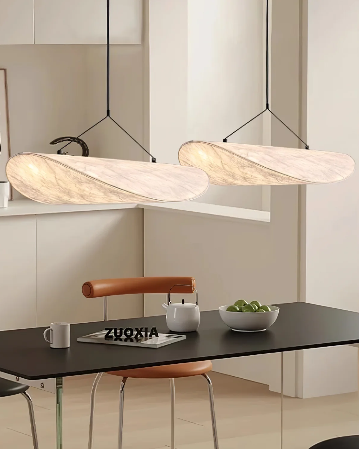Hanglamp Minimalistisch met Sculpturale Vleugelvorm en Geïntegreerde LED