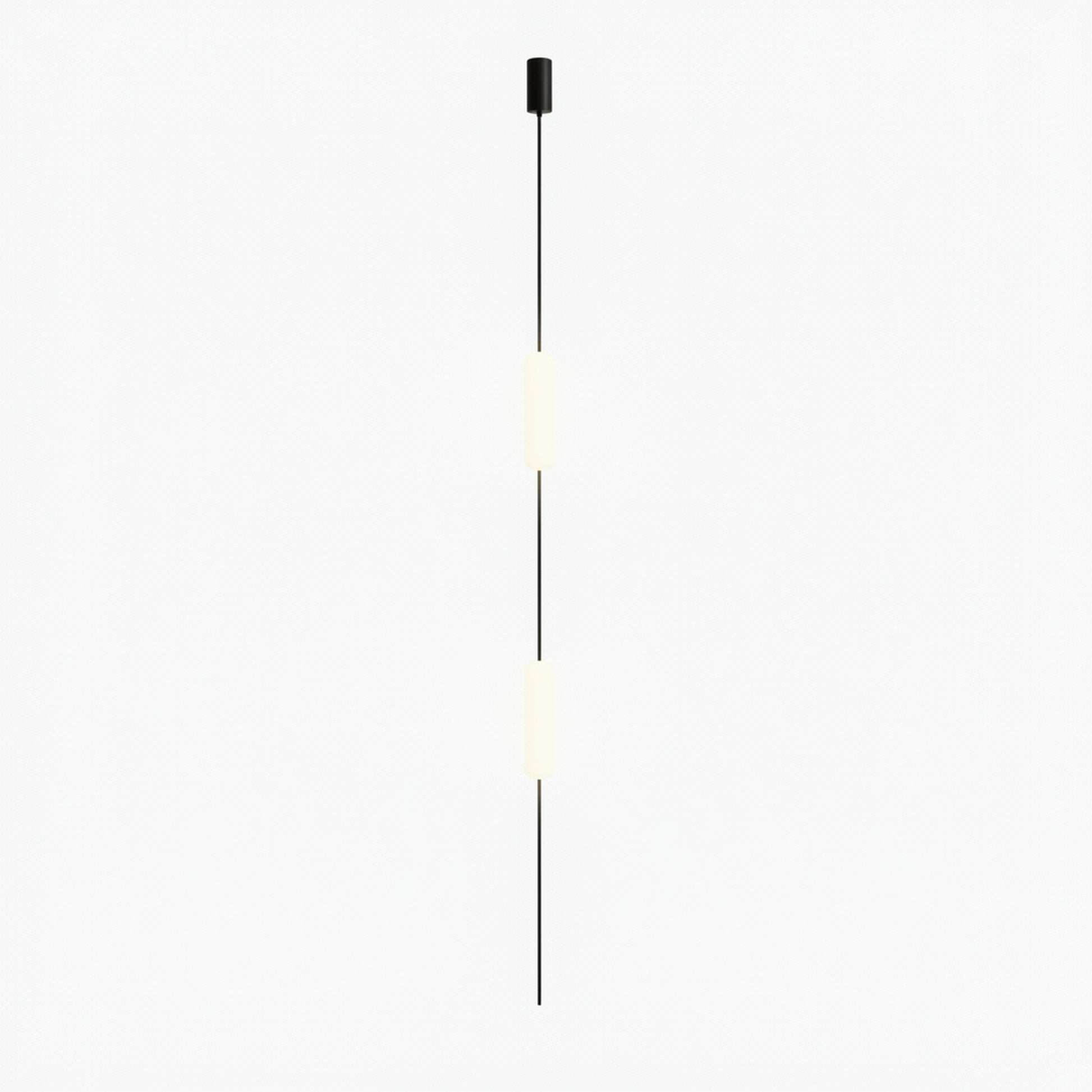 Hanglamp Minimalistisch met Verticale LED Cilinders en Verstelbare Hoogte