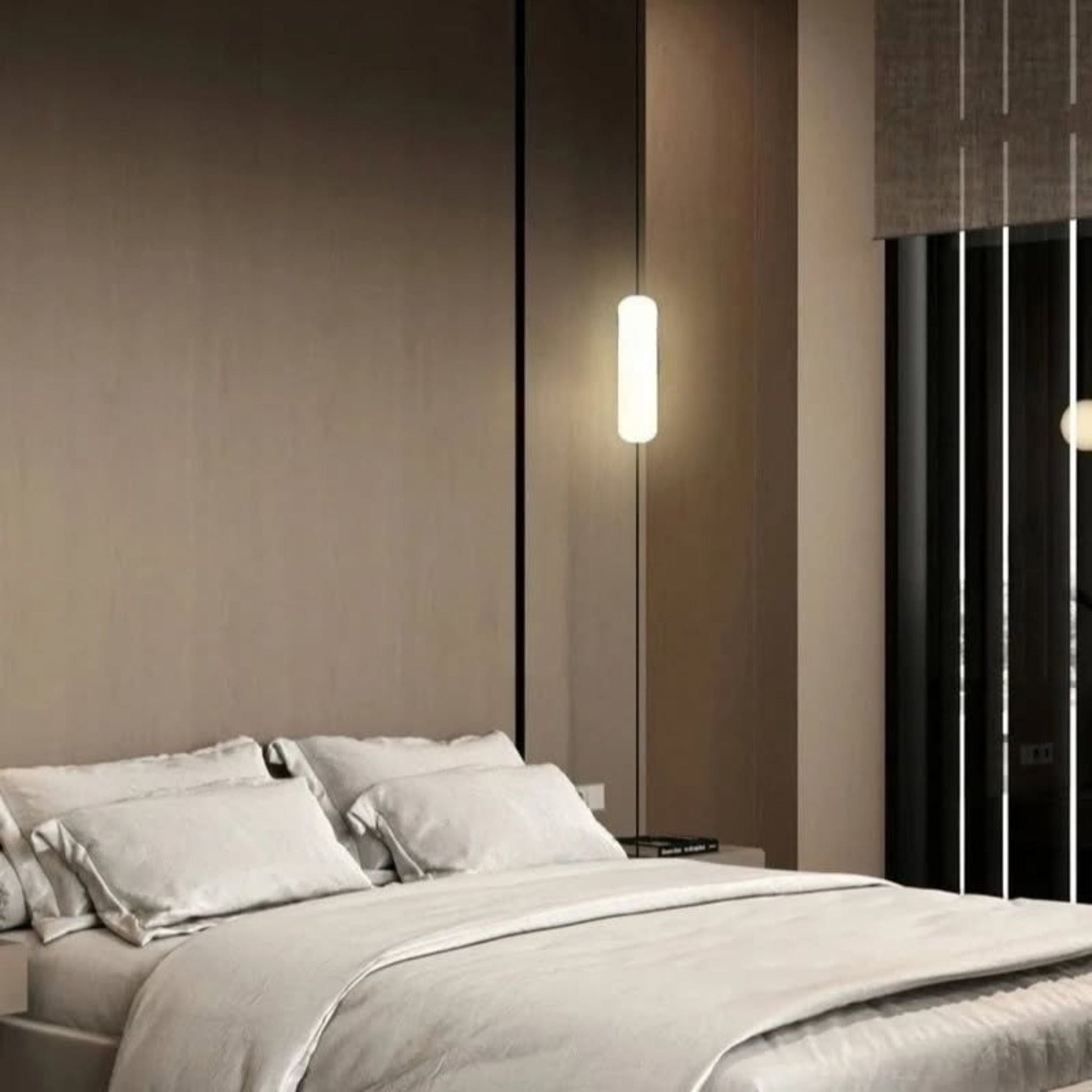 Hanglamp Minimalistisch met Verticale LED Cilinders en Verstelbare Hoogte