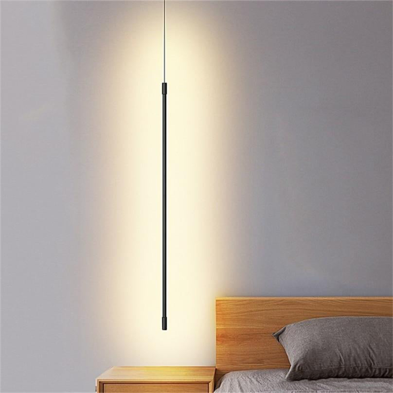 Hanglamp Minimalistisch met Verticale LED Staaf en Verstelbare Hoogte