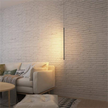 Hanglamp Minimalistisch met Verticale LED Staaf en Verstelbare Hoogte