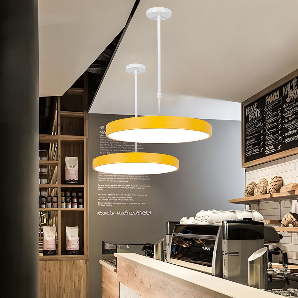 Hanglamp Minimalistisch Rond met Geïntegreerde LED en Verstelbare Hoogte