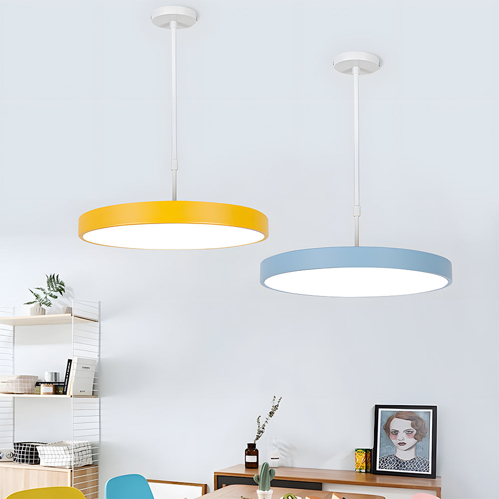 Hanglamp Minimalistisch Rond met Geïntegreerde LED en Verstelbare Hoogte