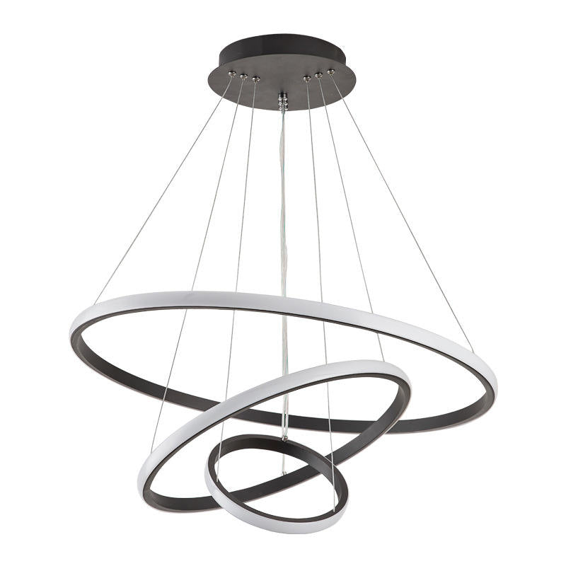 Hanglamp Modern met 3 Ringen en Verstelbare Hoogte