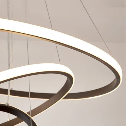 Hanglamp Modern met 3 Ringen en Verstelbare Hoogte