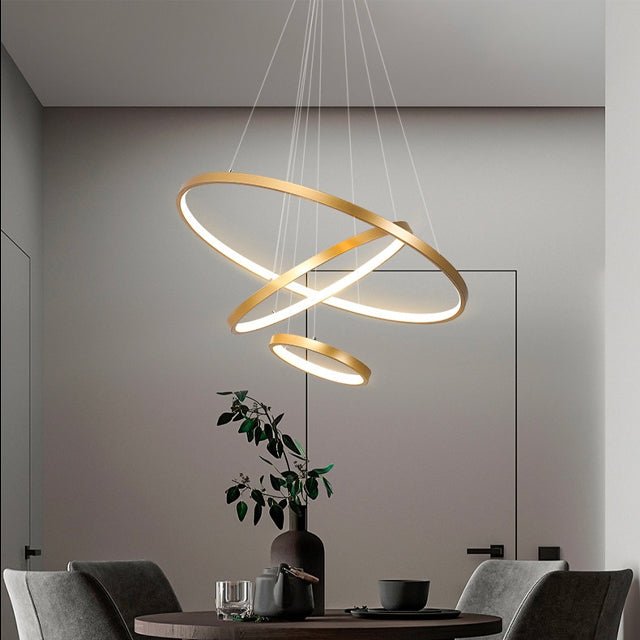 Hanglamp Modern met 3 Ringen en Verstelbare Hoogte