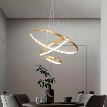 Hanglamp Modern met 3 Ringen en Verstelbare Hoogte