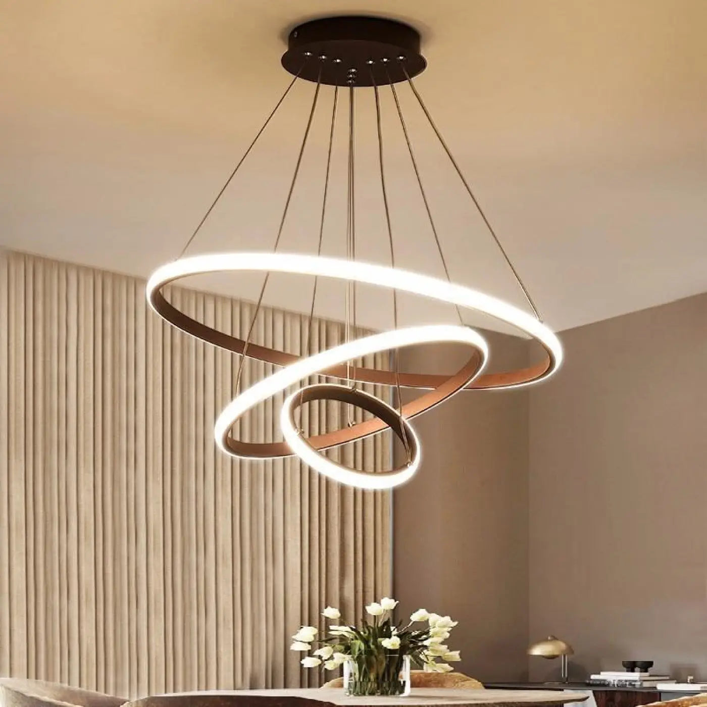 Hanglamp Modern met Drie Ringen en Geïntegreerde LED