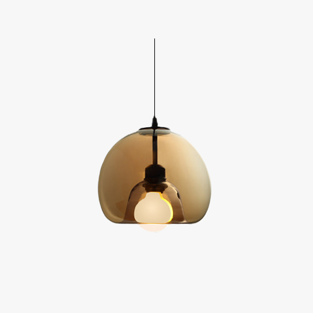 Hanglamp Modern met Glazen Bol Kap en Verstelbare Hoogte