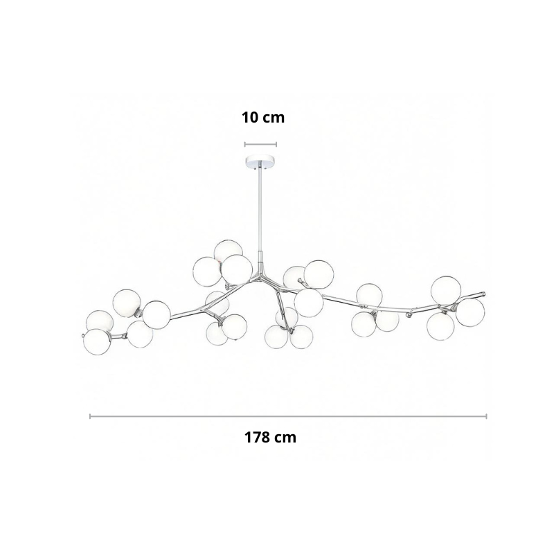 Hanglamp Modern met Glazen Bollen en Takkenvorm