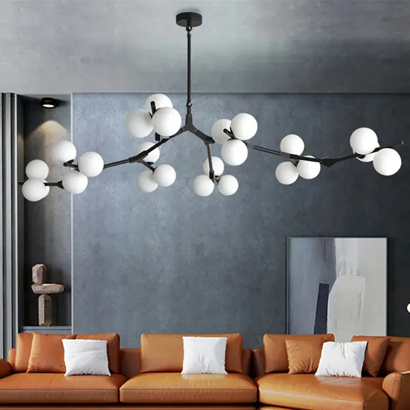 Hanglamp Modern met Glazen Bollen en Takkenvorm