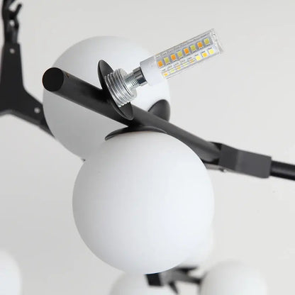 Hanglamp Modern met Glazen Bollen en Takkenvorm