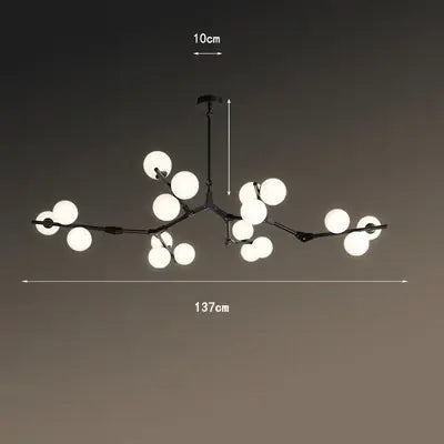 Hanglamp Modern met Glazen Bollen en Takkenvorm