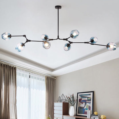 Hanglamp Modern met Glazen Bollen en Vertakte Armen ##POS:14##