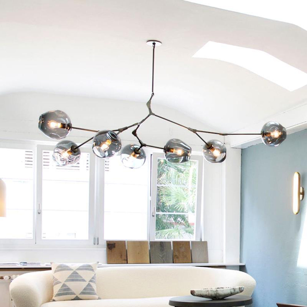 Hanglamp Modern met Glazen Bollen en Vertakte Armen