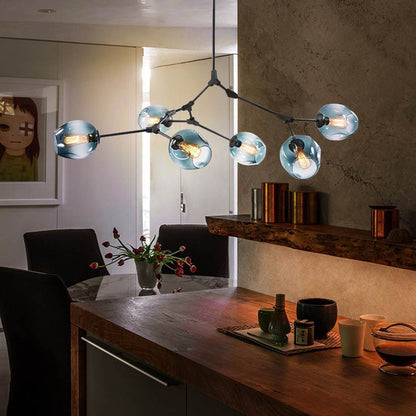 Hanglamp Modern met Glazen Bollen en Vertakte Armen