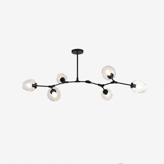 Hanglamp Modern met Glazen Bollen en Vertakte Armen