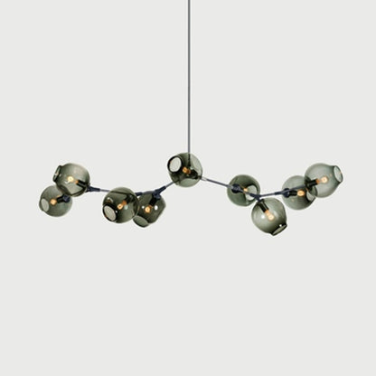 Hanglamp Modern met Glazen Bollen en Vertakte Armen ##POS:25##
