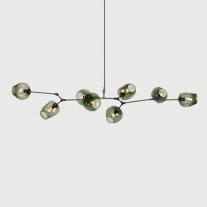 Hanglamp Modern met Glazen Bollen en Vertakte Armen