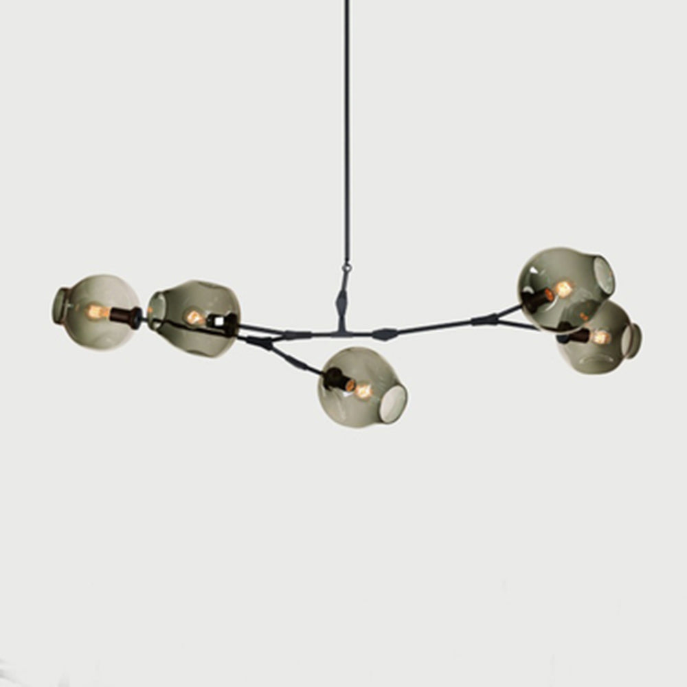 Hanglamp Modern met Glazen Bollen en Vertakte Armen