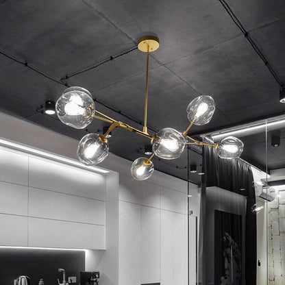 Hanglamp Modern met Glazen Bollen en Vertakte Armen