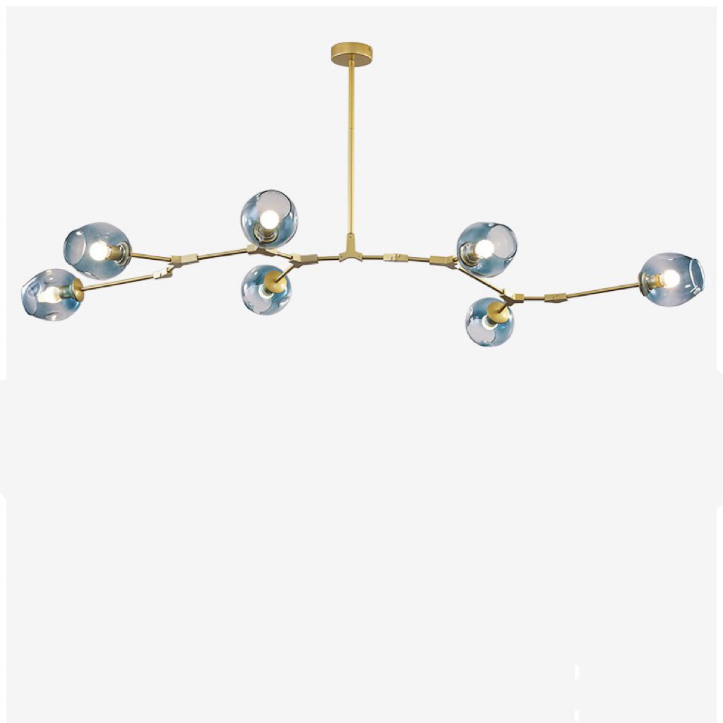 Hanglamp Modern met Glazen Bollen en Vertakte Armen