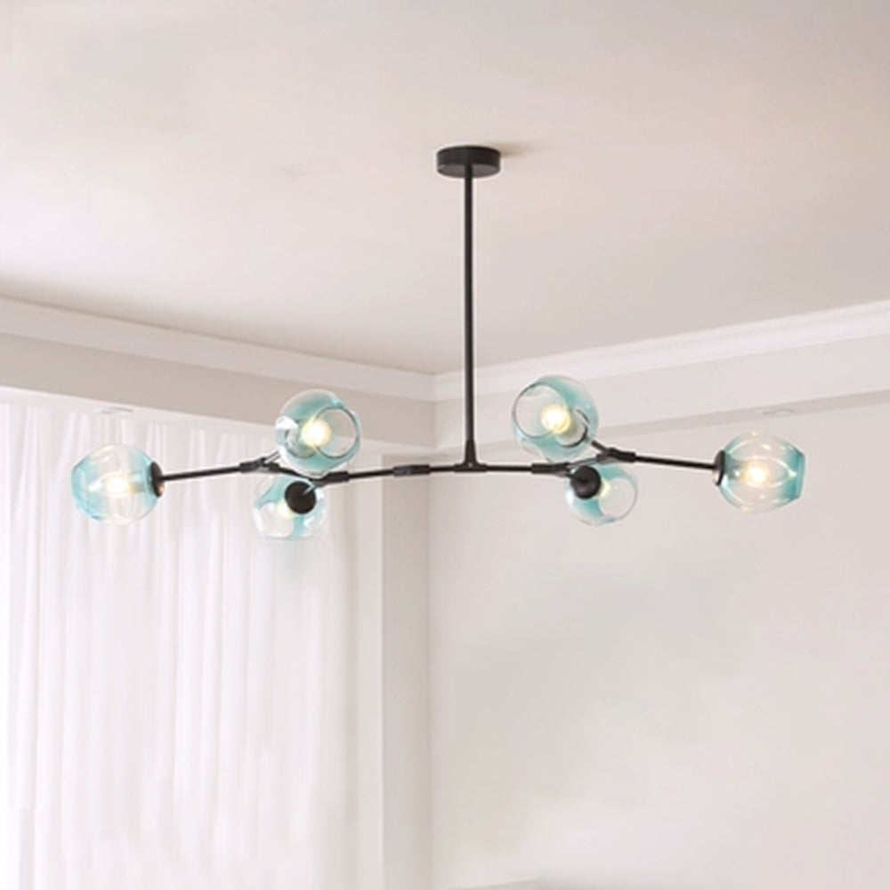 Hanglamp Modern met Glazen Bollen en Vertakte Armen ##POS:31##