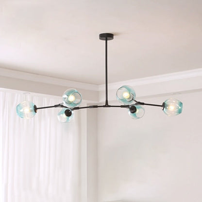 Hanglamp Modern met Glazen Bollen en Vertakte Armen ##POS:31##